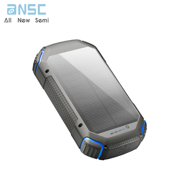 Explosive Waterproof and Durable Monocrystalline Silicon Solar Power Bank 30000mAh Outdoor Mobile Power Bank Wholesale