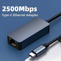 Adaptateur Ethernet USB C vers RJ45 2.5G 2500 Mbps Carte réseau filaire Type C pour ordinateur portable MacBook