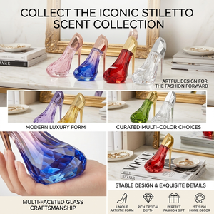 Profumo da Donna Fashion Stiletto High Heel 30ml Deold, Set Eau De Parfum in Vetro Cristallo Multicolore a Lunga Durata <span class=keywords><strong>per</strong></span> Uso Quotidiano, Appuntamenti e Viaggi - Product Image 5