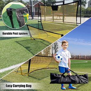 <span class=keywords><strong>Filet</strong></span> de rebond de football portable à montage rapide, double rebond haut-bas, pour entraînement intérieur et extérieur - Product Image 4