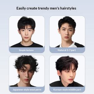 Fer à lisser et à boucler 2-en-1 portable pour hommes, avec revêtement céramique et ions négatifs, ne domine pas les cheveux, emballage standard - Product Image 3