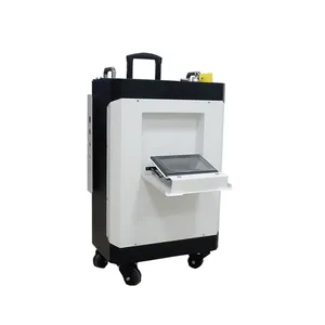 automation 100w 200w water cooler fiber laser hand-held rust cleaning machine pulse suitcase type rust removal
