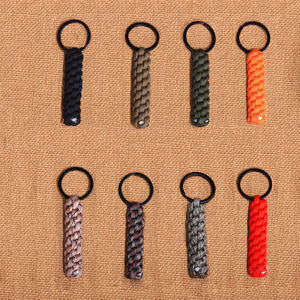 LLavero de nudo de nailon para acampar al aire libre Paracord táctico trenzado colgante llavero cuerda salvavidas senderismo herramientas de exploración salvaje - Product Image 1