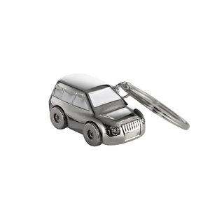 Bán Buôn Tùy Chỉnh OEM Tự Động Quyến Rũ Sáng Tạo Xoay Bánh Xe SUV Mô Hình Hình Dạng Xe Móc Chìa Khóa Vòng Chủ Hợp Kim Kim Loại Đồ Chơi Xe Hơi Keychain - Product Image 1