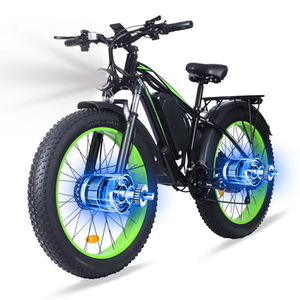 Bicicleta Eléctrica Popular PLUS AWD de 2000W 48V con Motor de Cubo Trasero de 26 Pulgadas, Sensor Electrónico Sin Escobillas y Neumático Ancho - Product Image 2