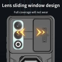 Funda Protectora de Lujo para Teléfono con Diseño de Armadura Resistente a Impactos, Cubierta para Lente y Anillo Magnético para OnePlus Nord CE4 Honor 400 Lite