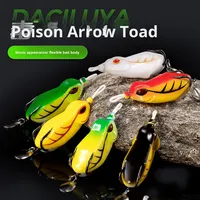 En gros Leva Leurre Vivant Modifié Type Grenouille Bionique 'Poison Arrow' 13g 6cm pour Poisson Noir avec Hameçon en Acier Inoxydable à Ligne Montante