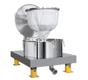 Excellent Quality High-Speed Solid-Liquid Filter Separator with Top Discharge Lifting Bag Centrifuge for Apple Juice Separation