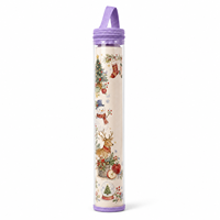 Tube de transport cylindrique imprimé en PVC transparent pour tapis de mahjong avec poignée à boucle, organisateur de tapis de table de mahjong