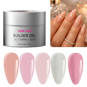 New OEM Wholesale Hema Free <b>Builder</b> UV Gel OEM ODM 50g Hema Free Nail Extension Long Lating <b>Builder</b> Hard Gel for Nail Salon - Product Image 1
