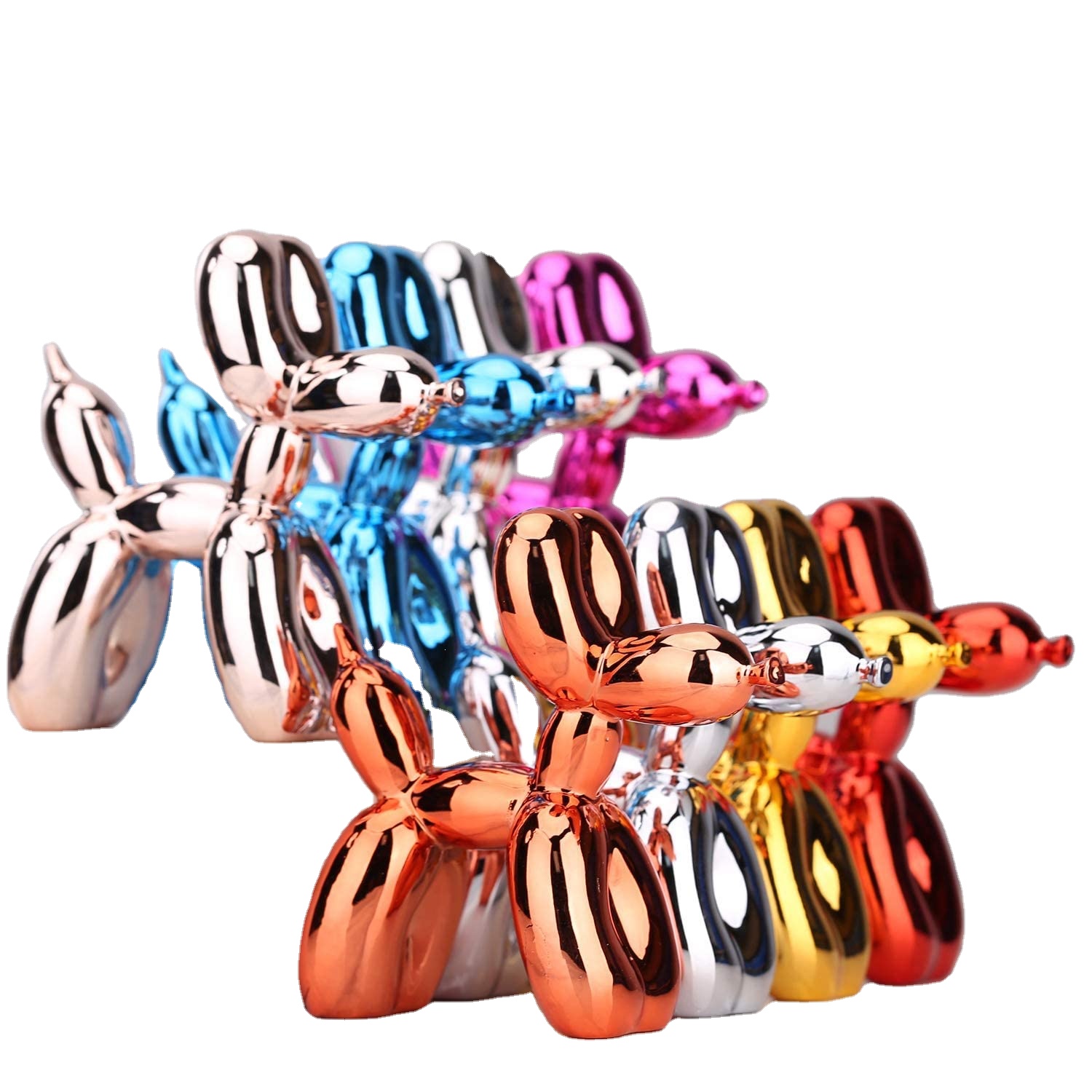 Современный домашний декор, фигурки шаров, собак, скандинавские полимерные животные, скульптурные украшения для гостиной