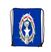 Sac de sport à cordon en polyester léger avec drapeau de Montserrat, sac de sport portable pour le voyage, le camping et l'usage quotidien