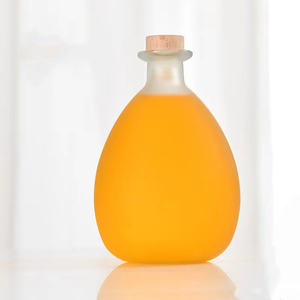 Botellas de Vidrio con Forma de Gota de Agua <span class=keywords><strong>Fost</strong></span> con Tapa de Rosca para Café, Té, Jugo, Vino, 100 ml, 250 ml, 380 ml, 500 ml, Botella de Corcho - Product Image 3