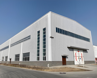 Matériaux de construction de bâtiments de stockage et de bureaux préfabriqués en acier à ossature moderne industrielle et commerciale à bas prix, garantie de plus de 5 ans