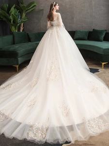 La fabbrica fornisce nuovo plus-size <span class=keywords><strong>abiti</strong></span> da sposa con il treno e fantasia di lusso vestiti dalle donne in 2020 - Product Image 6