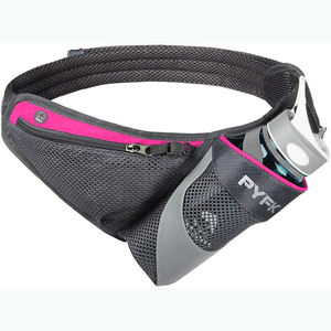 Échantillon gratuit, ceinture de course à pied en néoprène universelle, porte-bouteilles, trou pour écouteurs, colorée, sac de randonnée, ceinture d'hydratation - Product Image 4