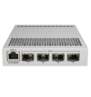 MikroTik CRS305-1G-4S + Dalam 10 Gigabit saklar jaringan logam dengan PoE 5-Port manajemen cerdas redundan catu daya