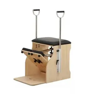 كرسي ووندا Pilates متعدد الاستخدامات لممارسة تمارين اللياقة البدنية ومارسة كمال الأجسام GTM واليوجا من خشب البلوط
