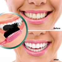 Poudre blanchissante pour les dents de couleur violette, élimination des taches, sans danger pour l'émail, saveur menthe, biologique, végétalien, 30g, pot portable, approvisionnement en vrac, fabricant