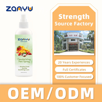 Spray Éliminateur d'Odeurs pour Animaux de Compagnie en Plastique Naturel en Gros Marque Privée OEM Chien Chat 236mL Service d'Emballage Personnalisé Parfum Personnalisé 3 Ans