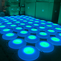 Baldosa Interactiva para Pista de Baile, Luces de Escenario para Juegos Infantiles, Equipo de Decoración LED RGB de Protección Ambiental para Eventos al Aire Libre