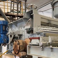 Lini Produksi Papan Semen Fiber Peralatan Pembuatan Papan 4mm Pabrik Otomatis Penuh dengan Mesin & Pompa PLC