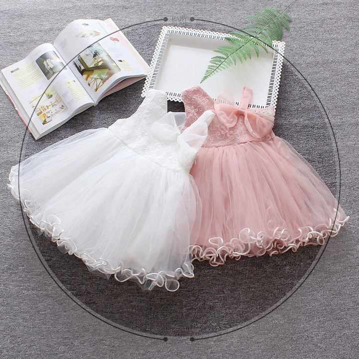 baby girl summer dresses Dress with Strawbery Print 12 Months / Yellow French White Color Princess Design Fully Lined Soft fabrics Laced Bust and Laced Hem Detail Zipper on back Includes Headband and Sash Headband and Sash Color Options Five Dresses That Are Perfect