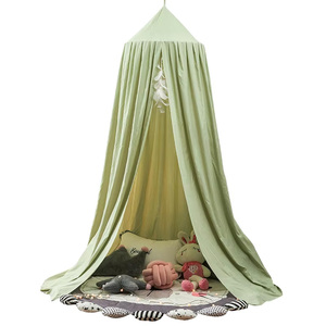 Tenda Ranjang Kastil Putri Berwarna Merah Muda yang Indah, Tenda Bermain Anak, Kelambu Anti Nyamuk, Rumah Gantung untuk Anak Perempuan - Product Image 1
