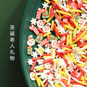 CHENXI 500G Rebanadas de Arcilla Polimérica con Forma de Dulces y Galletas Navideñas, Simulación de Chispas Comestibles, Relleno para Slime, Arte de Uñas DIY - Product Image 3