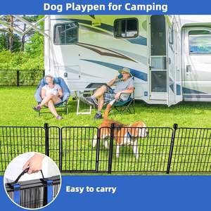 Valla de alambre de hierro personalizada de diferentes tamaños para perros, corralito plegable para perros, jaula temporal para perros grandes, perrera para interiores y exteriores - Product Image 5