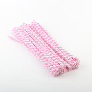 Multicolor <span class=keywords><strong>Chenille</strong></span> <span class=keywords><strong>Stems</strong></span> Pipe Cleaners Material Educacional Natal Listrado Cor de duas cores Tira de cabelo Velo 100PCS Tecido - Product Image 3