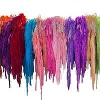 Flores Secas de Amaranto Colgantes, Tallos de Mijo de Arroz Coloridos y Duraderos para Decoración de Bodas y Hogar
