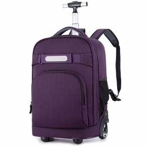 Carry on School Bags Wheeled <strong>Backpack</strong> Business Travel <strong>Trolley</strong> <strong>Backpack</strong> with Wheels - Product Image 2