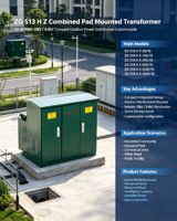 Transformador Combinado Montado en Plataforma ZG S13 H Z de Alta Calidad, 10kV 0.4kV, Compacto, Baja Pérdida, Anticorrosión, para Exteriores, Personalizable