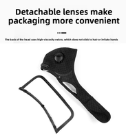 Masque de cyclisme respirant et anti-poussière pour sports de plein air, best-seller transfrontalier, avec filtre à charbon actif