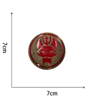 Trident-brazalete de cabeza de gato personalizado, insignias tácticas de moral CP, parches de señal de acción de camuflaje