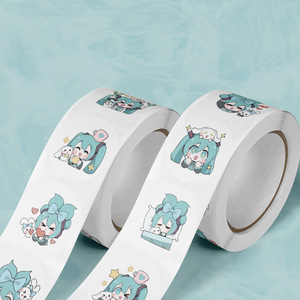 Pegatina Decorativa de Hatsuka Miku, Linda Chica de Dos Dimensiones, Pegatina de Sellado para Diario, para Promociones - Product Image 1