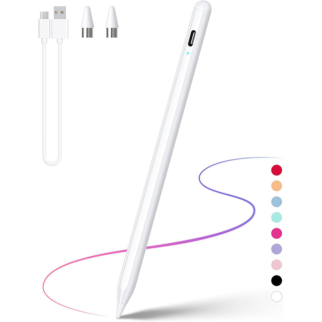 Universal Active Capacitive Stylus Pen Type-C Charging for iPad Android Tablets Mobile Phones-Anti-Mistouch Anti-Offset Magnetic