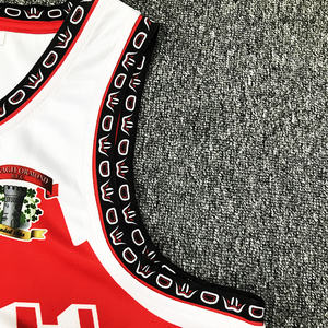 Grosir kustom klasik basket Jersey desain Retro pria basket Jersey basket Set seragam pakaian olahraga pria - Product Image 4