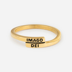 แหวนคู่รักชุบทองแบบเปิดปรับได้โลโก้ได้ตามต้องการสำหรับผู้ชายผู้หญิงแหวนแฟชั่นส่วนบุคคล - Product Image 5