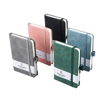 Twins Win Factory Vente en gros Personnalisé Mini Carnet de poche avec porte-stylo, design latéral, format A5, en cuir PU texturé, journal étudiant