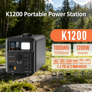 Station d'alimentation portable solaire MPPT LiFePO4 1200W pour la maison, le camping en extérieur, les situations d'urgence, l'alimentation en énergie de secours, la voiture - Product Image 3
