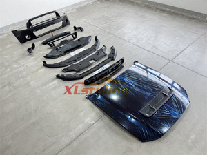 Kit de carrosserie XLstyling pour conversion de pare-chocs avant Ford Mustang GT500 2010-2014, pare-chocs avant en PP, capot 2013-2014 V6 & GT - Product Image 4