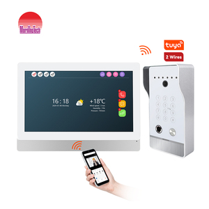 Top 9 pouces Vision nocturne porte entrée filaire système d'interphone vidéo RFID déverrouiller caméra sonnette porte téléphone pour maison Villa appartement - Product Image 1