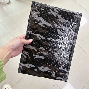 Stampa Logo Air Poly Mailing Bags imbottito busta spedizione Express pacchetto personalizzato Black Bubble Mailer - Product Image 2