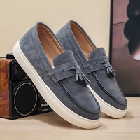 Chaussures décontractées pour hommes, antidérapantes, légères, à semelle souple, respirantes et confortables, couleur unie, chaussures de course à enfiler pour hommes