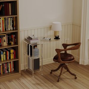 Bureau d'ordinateur en acrylique sur mesure, exquis et rose/transparent, idéal pour le salon ou la chambre à coucher – Vente en gros - Product Image 3