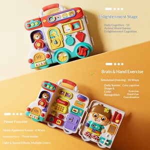 Jouet éducatif pour les premiers apprentissages, en plastique TPE/TPR, tableau d'activités, voiture à piles rechargeables, pour les enfants de 13 à 24 <span class=keywords><strong>mois</strong></span>, développement de la motricité fine, 3C - Product Image 5