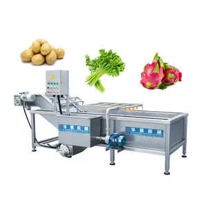 High pressure mango bubble tomato washer air bubble cleaning drying machine dates washing machine