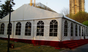 Tente de chapiteau <span class=keywords><strong>Barnum</strong></span> en PVC personnalisée en usine de Guangzhou Fêtes de mariage Salons en plein air Auvent étanche Expositions d'événements - Product Image 5